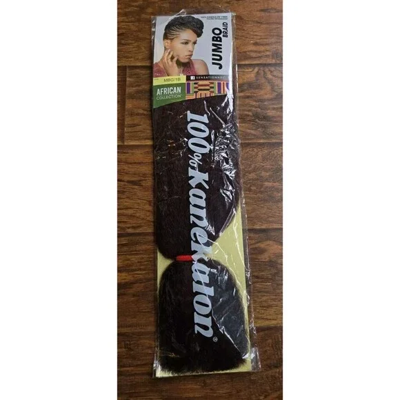 Sensationnel African Collection Hair Extension Jumbo Braid MBG/1B 100% Kanekalen - Picture 4 of 7